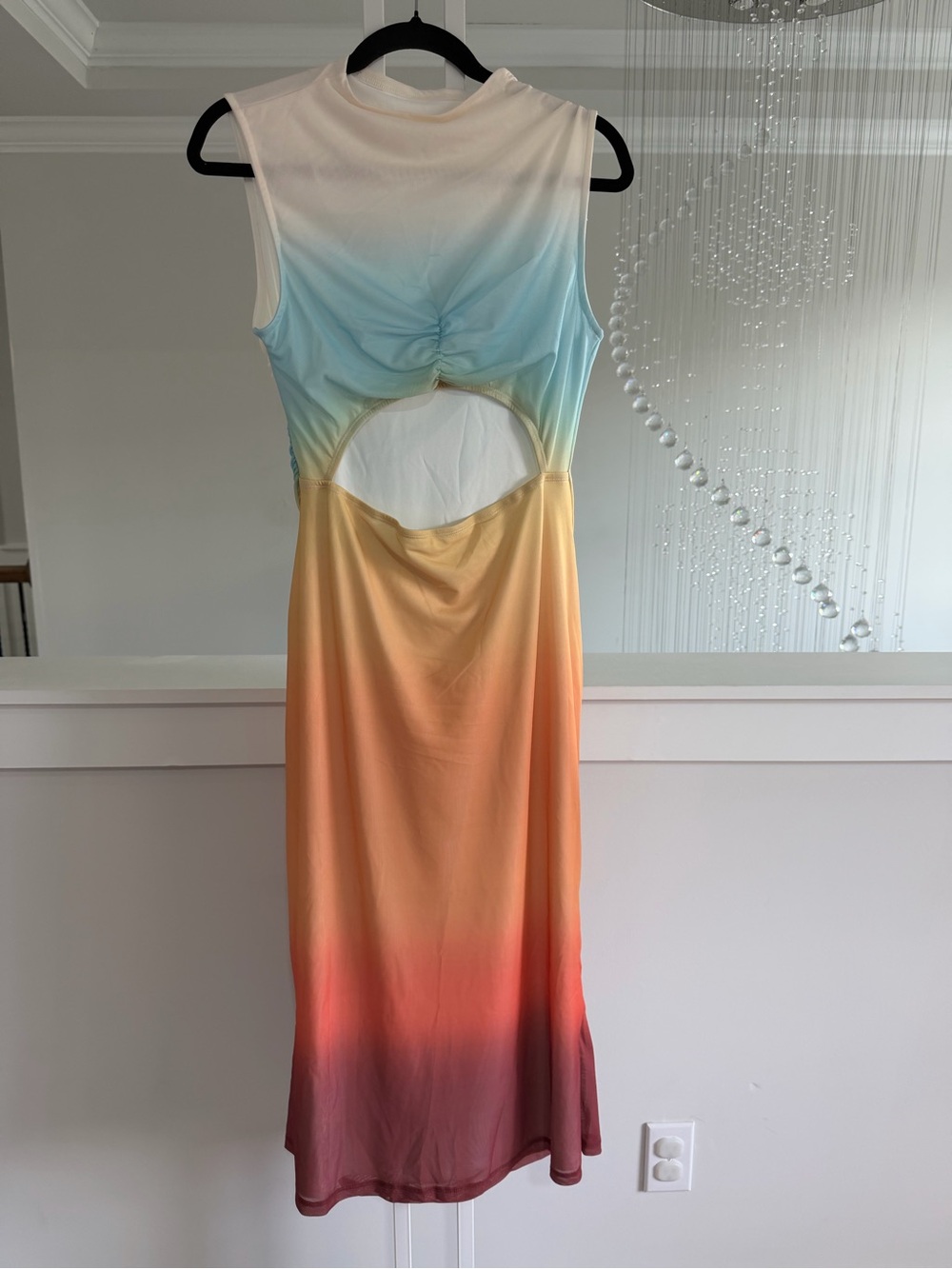 Commense Ombre Mesh Dress in Pastel Gradient - Picture 8 of 9